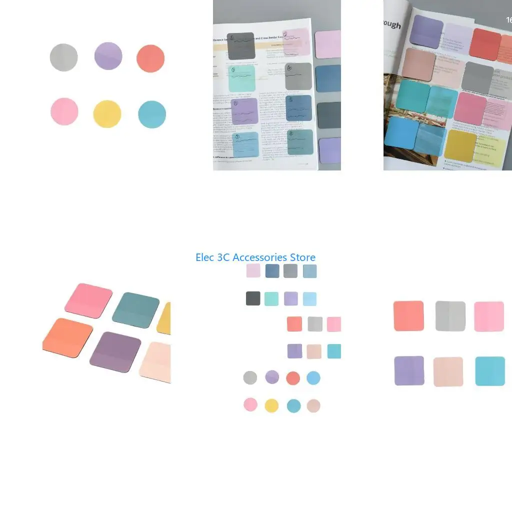 Y51A Pack Of 8 Efficient Plastic Index Tab Color Coding Note For Office School Supplies