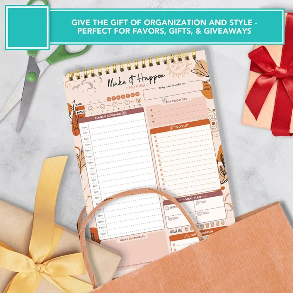 52 Sheets To Do List Notepad Portable Easy Tear-off Schedules Journal Weekly Planner Time Schedule A5 Agenda Planner