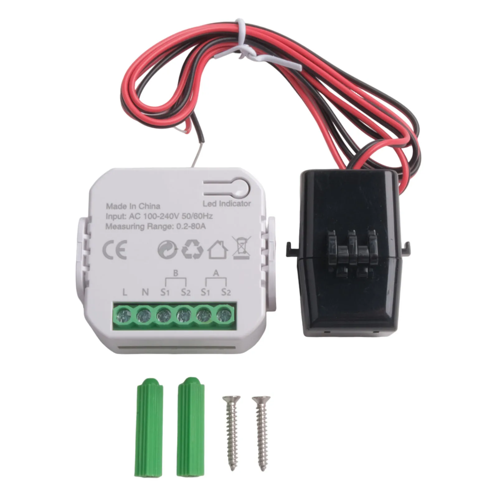 สําหรับ Tuya สําหรับสมาร์ท 2 WAY WiFi Energy Meter การผลิตเชื้อเพลิงแบบสองทิศทางการตรวจสอบเมตร Power Monitor อุปกรณ์เสริม