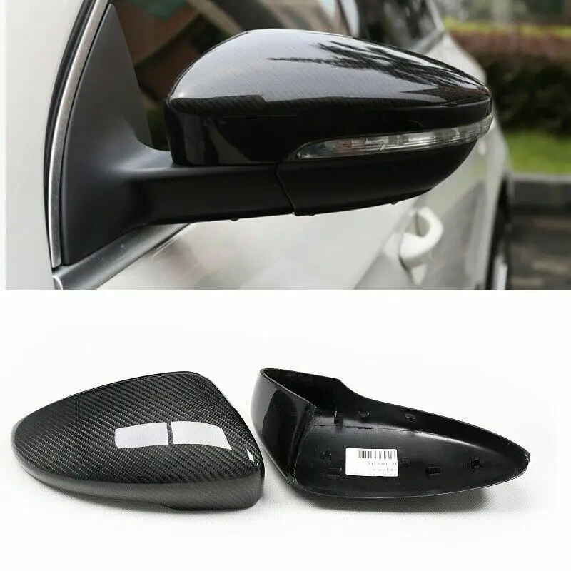 

Carbon Fiber Side View Mirror Cover Caps for VW CC Passat Scirocco Bora Beetles