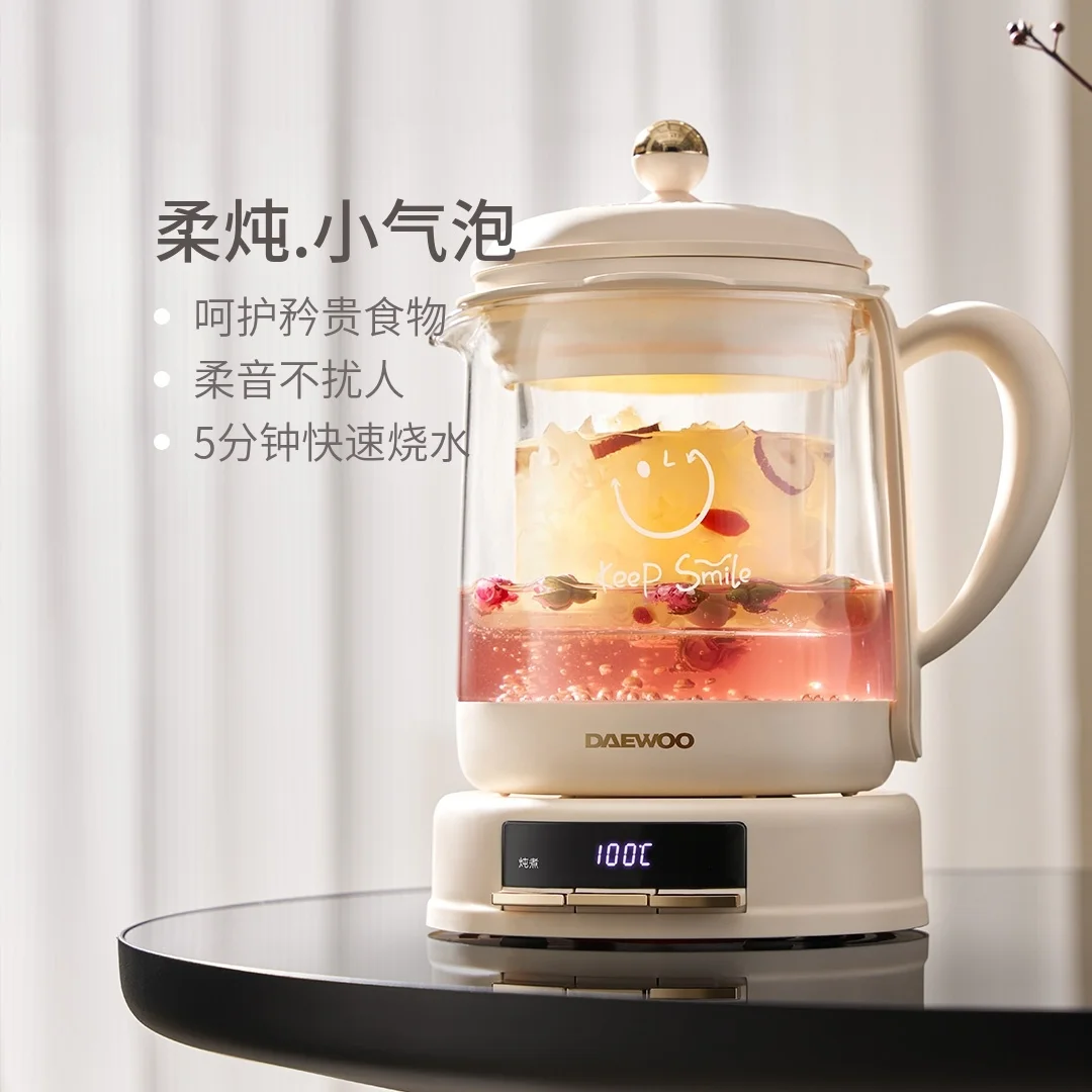 دايو 220 فولت 100 واط 1.5L فقاعة صغيرة وعاء الصحة العلمية لطيف الحساء متعدد المرحلة تعديل درجة الحرارة ضوء الصوت المغذي