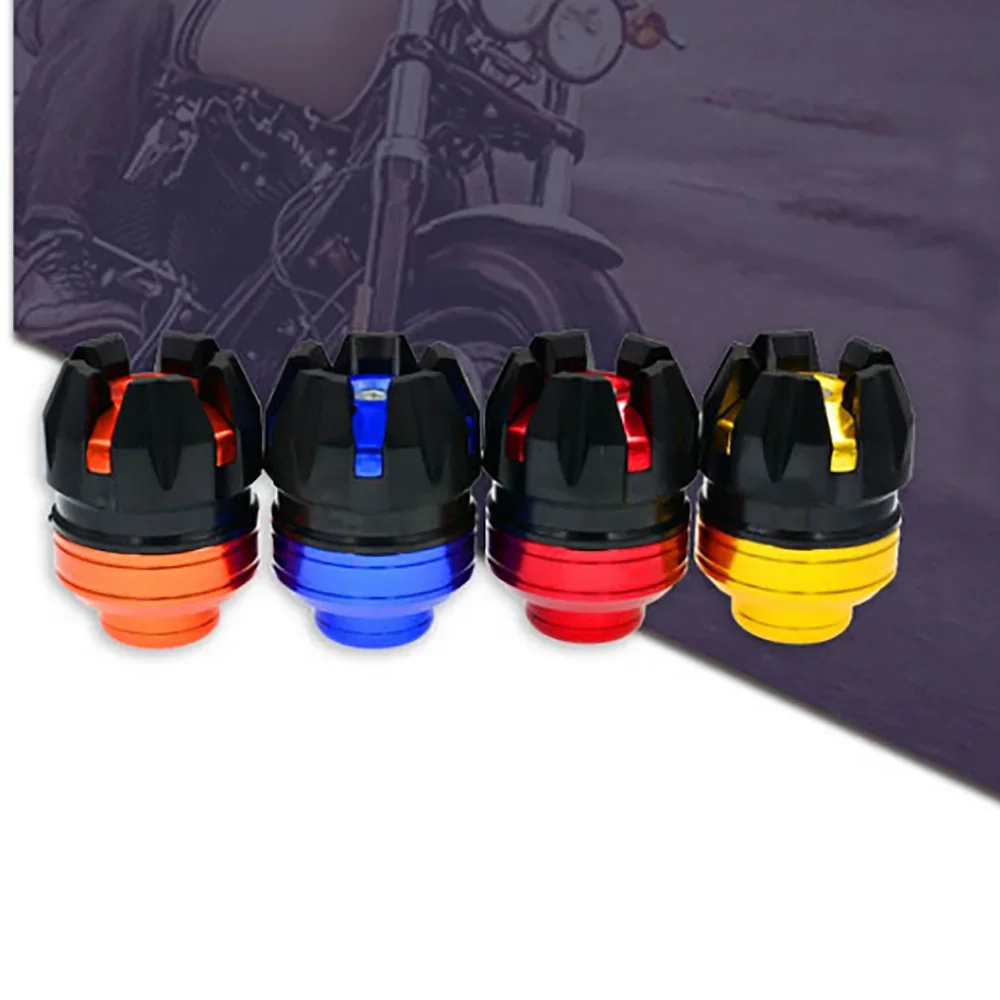 1Pc Motorcycle Wheel Anti-fall Fork Cup CNC Aluminum Alloy Hexagonal Cup 15mm Inner Hole Frame Sliders Parts Bike Accessories