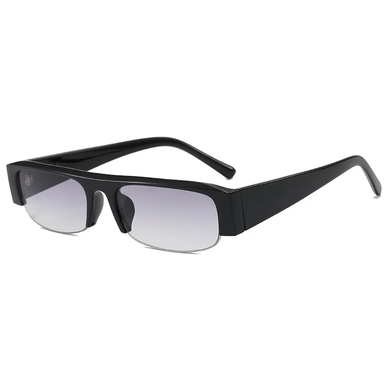 

Fashion Small Rectangle Women Sunglasses Vintage Clear Lens Men Half Frame Eyewear Travel Shades Light Weight UV400 Glasses