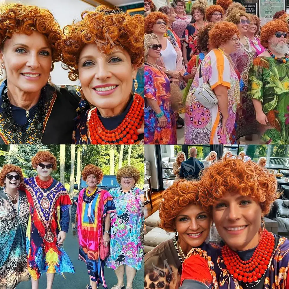 شعر صناعي مجعد قصير 8 بوصة من روبرتس باللون البني مع نسيج طبيعي ورقيق مناسب للشعر المستعار اليومي للنساء