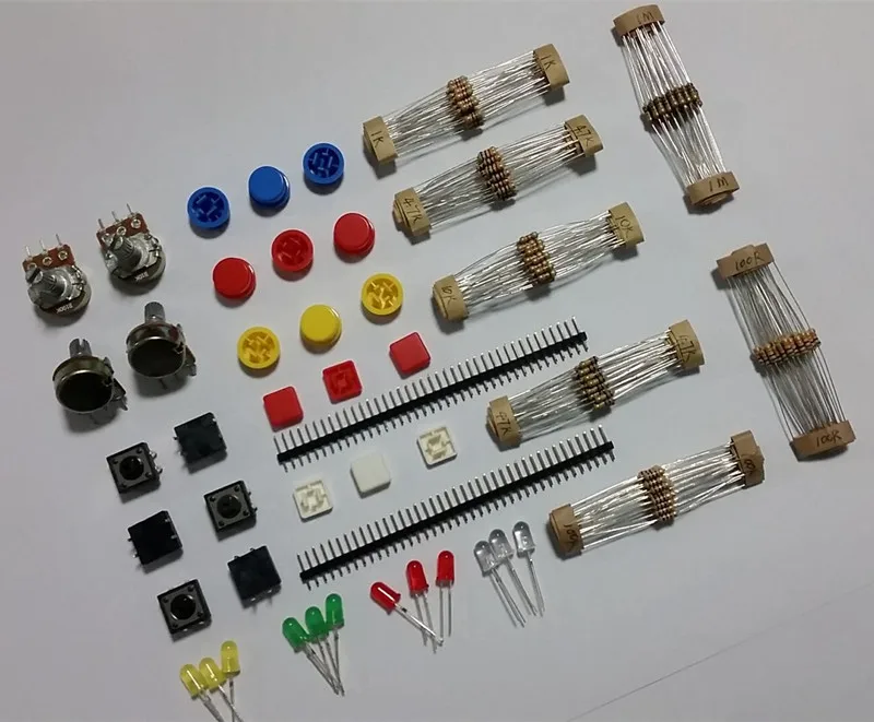 Super Pack Useful Normal Parts Set : Carbon Film Resistor And LED And Potentiometer WH148 -Electronic Component Kit Assorted