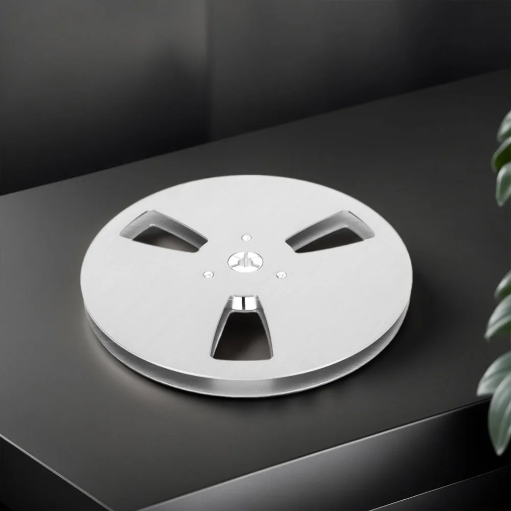 Aluminum Alloy Empty Tape Reel 1/4 7 Inch Blank Tape Reel 3 Holes Recording Takeup Reel for TEAC Universal for Reel To Reel Tape