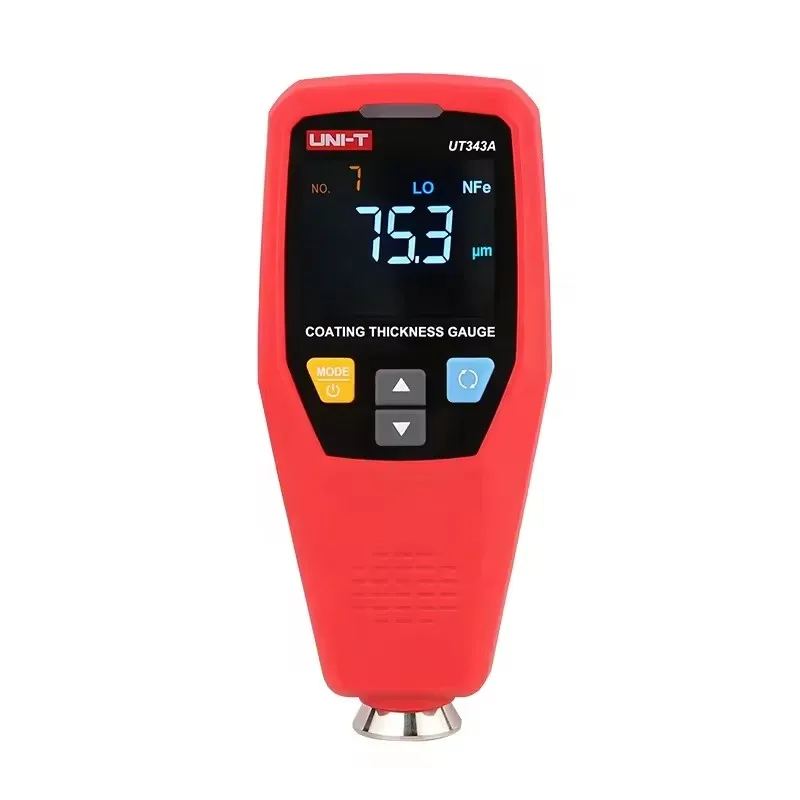 

UNI-T UT343A/UT343D/UT343E Digital Car Paint Thickness Gauge 2000 Coating Meter Paint Tester With Bluetooth Flashlight