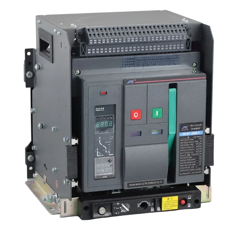 MULANG MLW1-2000 low voltage 3 pole or 4 pole industrial control intelligent universal withdrawable air circuit breaker ACB