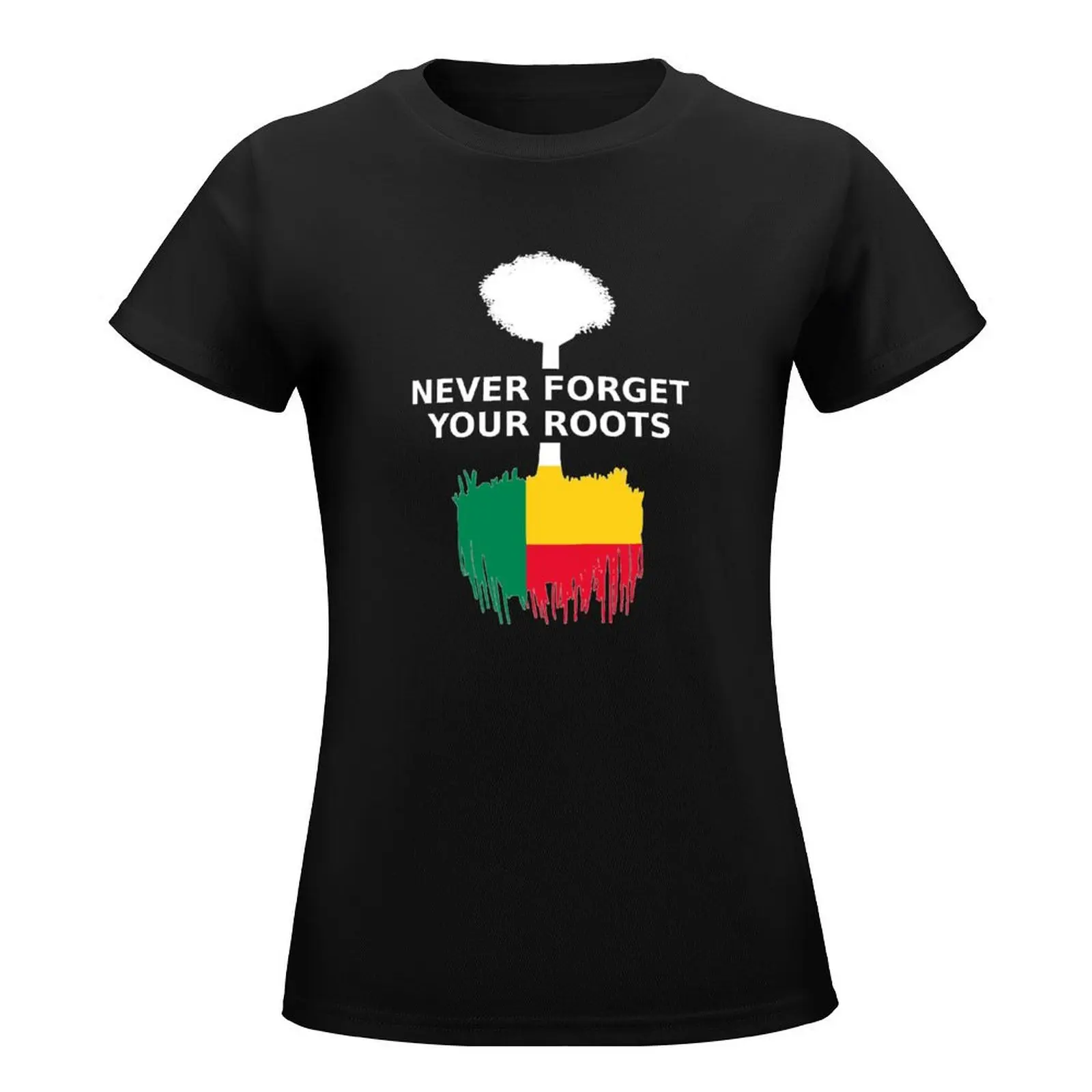 Benin Never Forget Your Roots T-Shirt korean fashion summer clothes lady clothes Women t-shirts