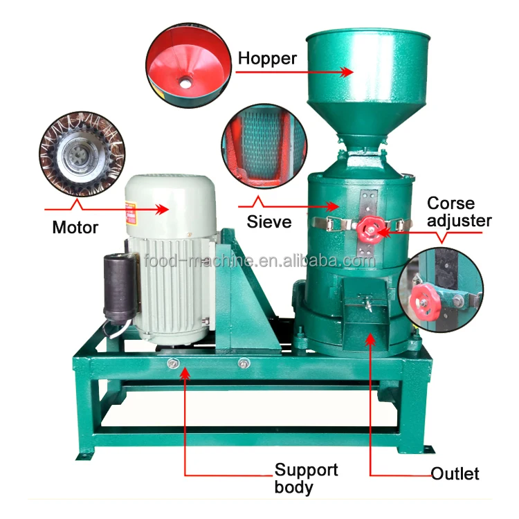آلة إزالة الجلد الصناعية شبه الأوتوماتيكية والذرة الجافة والقمح والفاصوليا الحمراء والصويا #6