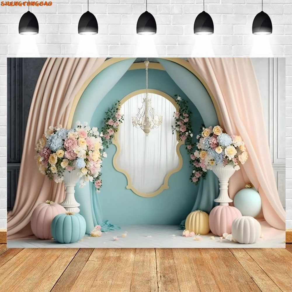 Abstract Flower Photography Backdrop Spring Scenery Newborn Baby Shower Birthday Wedding Portrait Background Photo Studio Prop