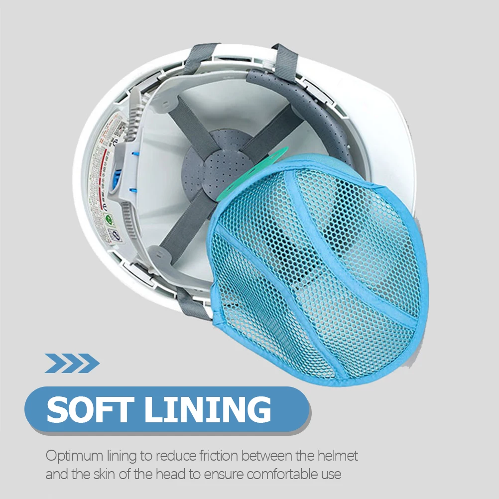 2pcs Hard Hat Sticker Liner Cooling Inserts Safety Skull Cap Polyester Pads Breathable Comfortable Durability Sweat