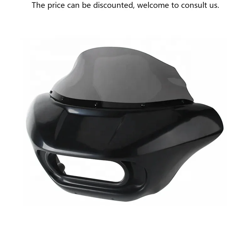 

Shark Club Style Front Headlight Fairing With 9" Windshield For HD Softail M8 Fat Bob 114 FXFB FXFBS Made Of Durable ABS Plastic
