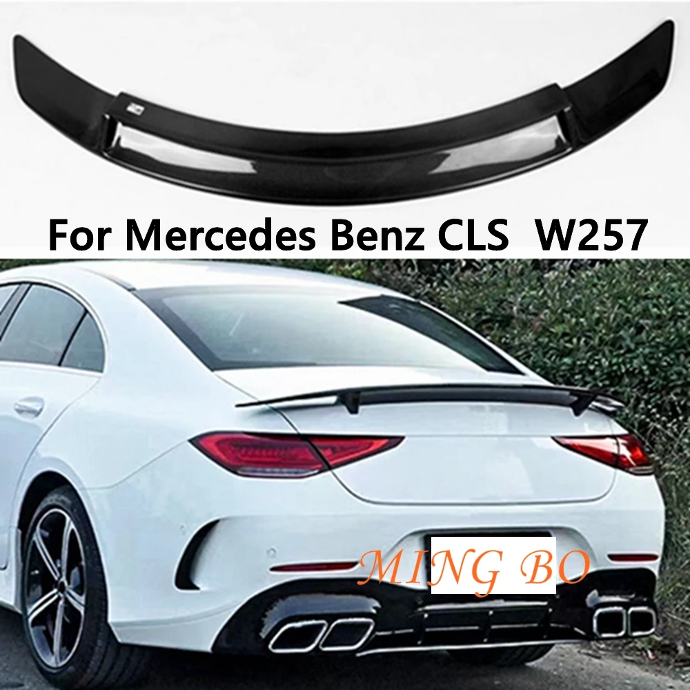 

For Mercedes-Benz CLS C257 W257 RT Style Carbon Fiber Rear Spoiler Trunk Wing 2017-2023 FRP Forged carbon