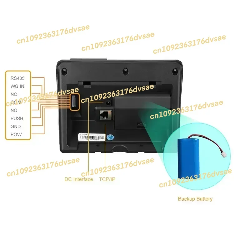 

In Stock Cloud Software Employee Time Clock Wifi Fingerprint Biometric Face Reader Machine Attendance Network