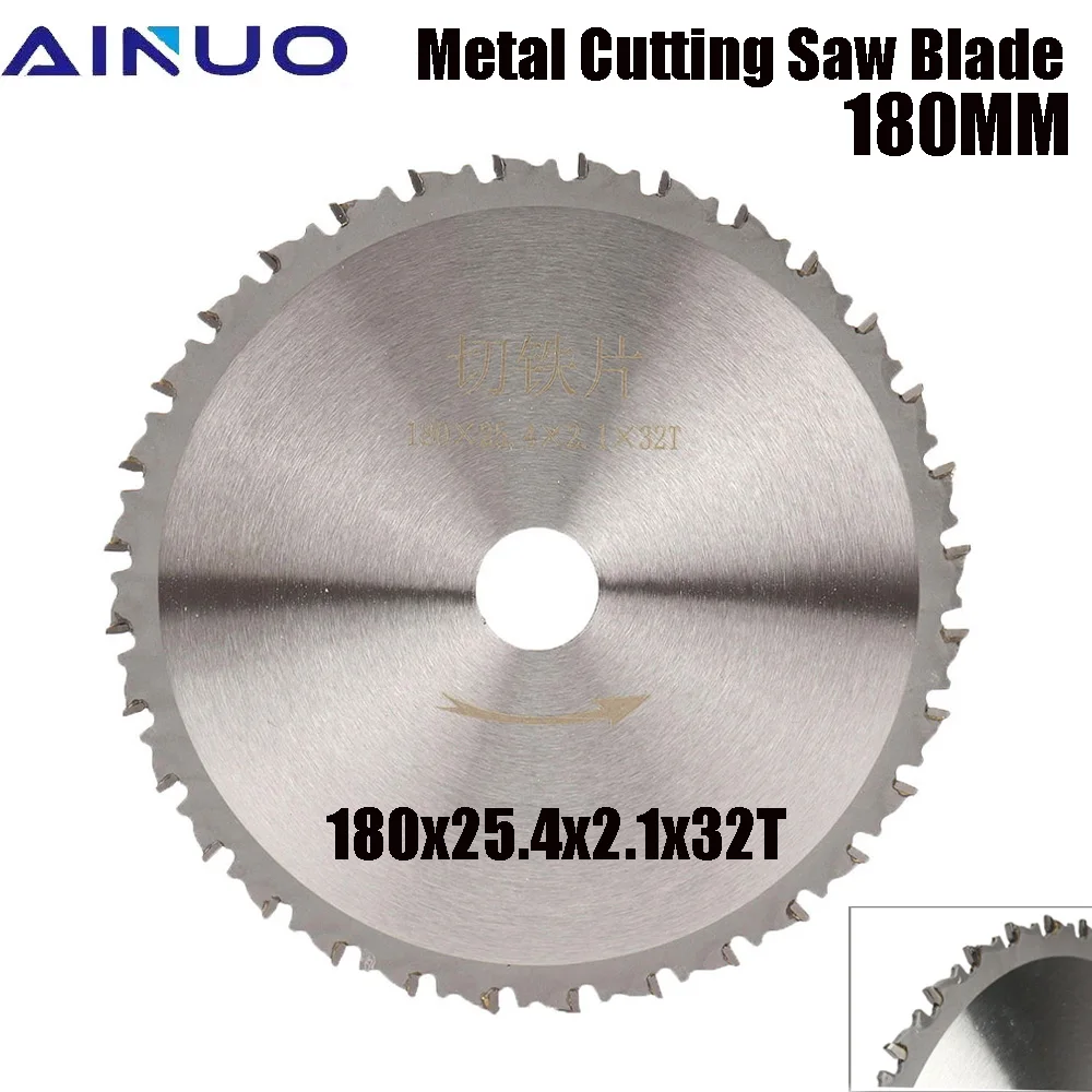 

180mm Carbide Circular Saw Blade 7 inch Metal Cutting Disc for Cutting Machine Professional Cutting Stainless Iron Wood 32T Saw