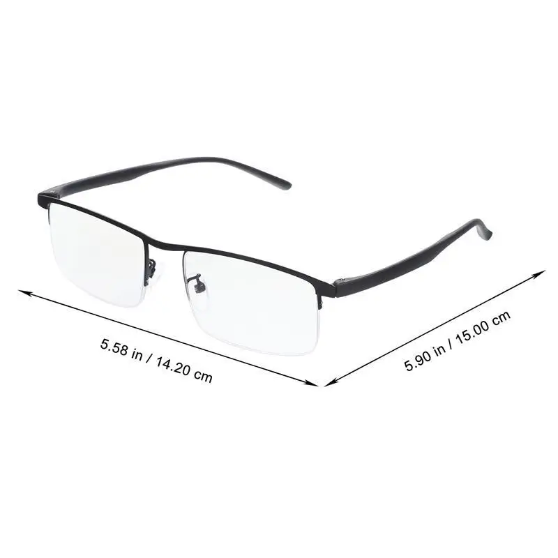 2Pcs Reading Glasses Auto Eyeglasses PC Alloy Reading Eyeglasses Magnifying Eyeglasses Elderly Presbyopic Glasses