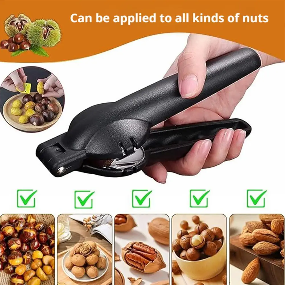 Deshuesador de castañas, Clip de acero inoxidable, abridor de nueces, desgranador de Cascanueces multifuncional, herramienta práctica de utensilios de cocina