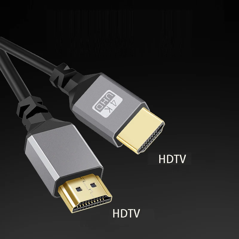 Mini Micro HDMI-compatible to with HDMI 2.0 4K HDTV Cable Adapter Male to Male Plug Video Extend Cord Spring Flexible Wire