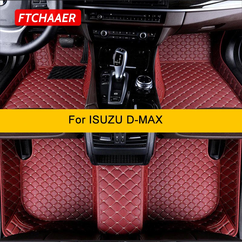 

FTCHAAER Custom Car Floor Mats For ISUZU D-MAX 2012-2022 DMAX Auto Carpets Foot Coche Accessorie