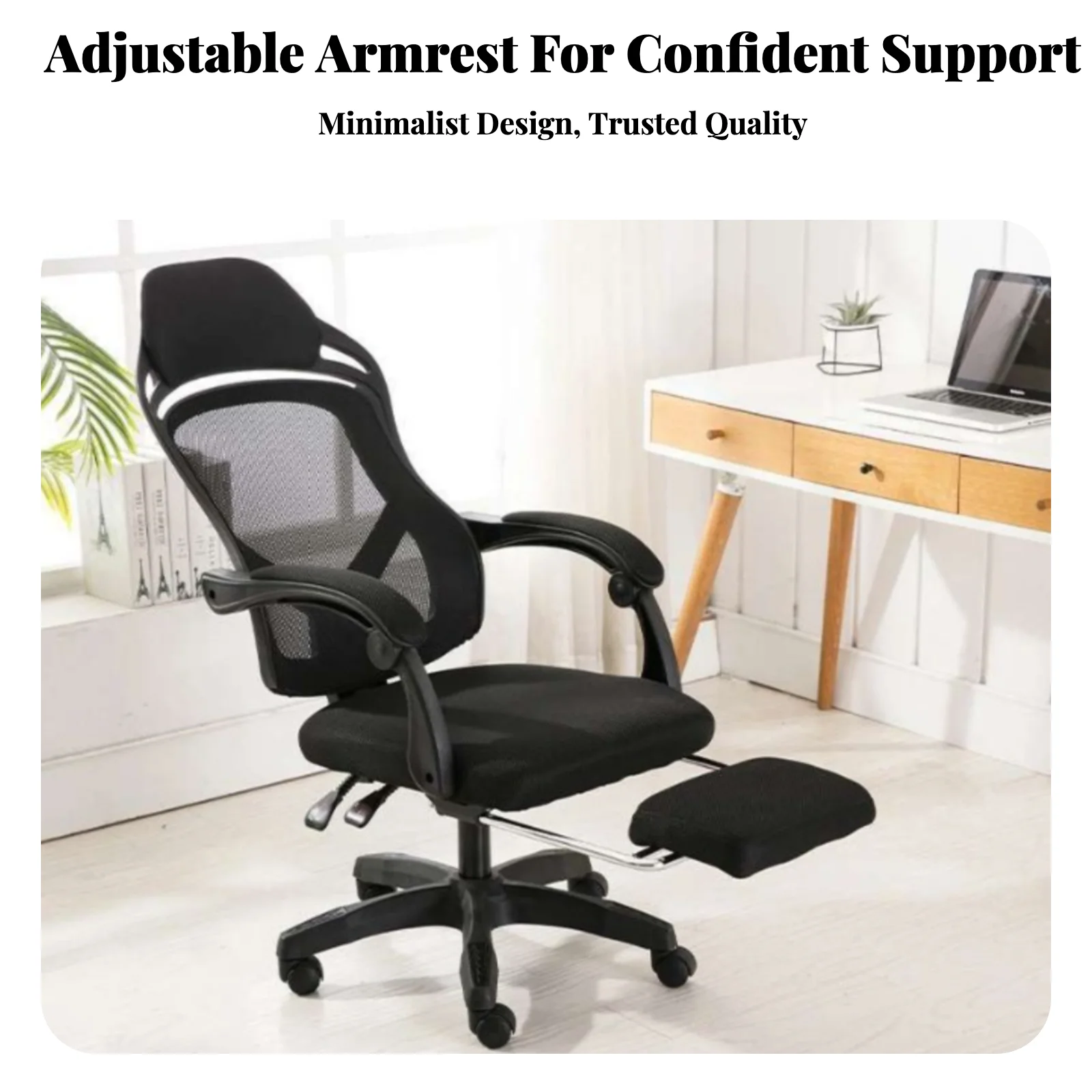 

Ergonomic Mesh Office Chair, Adjustable, Reclining
