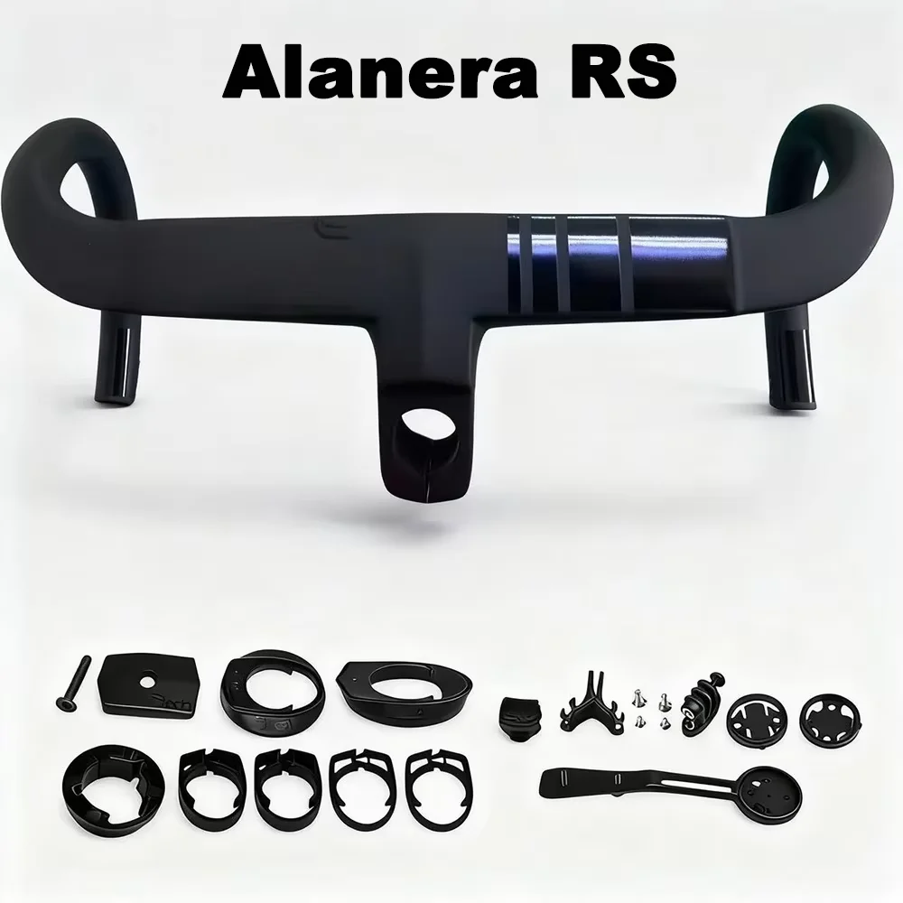 2025 New Road Bike Handlebar DE Alanera RS High Performance Full Carbon Lightweight Aerodynamic for Road Bikes
