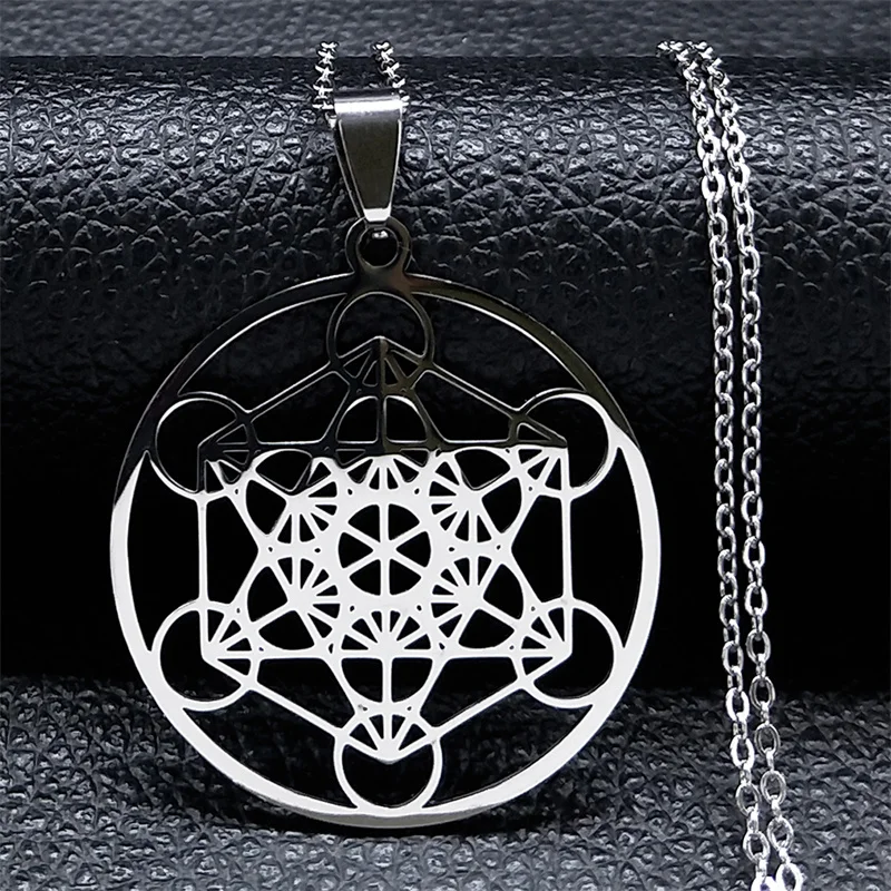 Zeven Aartsengelen Amulet Rvs Kettingen Mannen Zegel van Solomon Talisman Ketting Bescherming Sieraden kraag hombre N1162S2