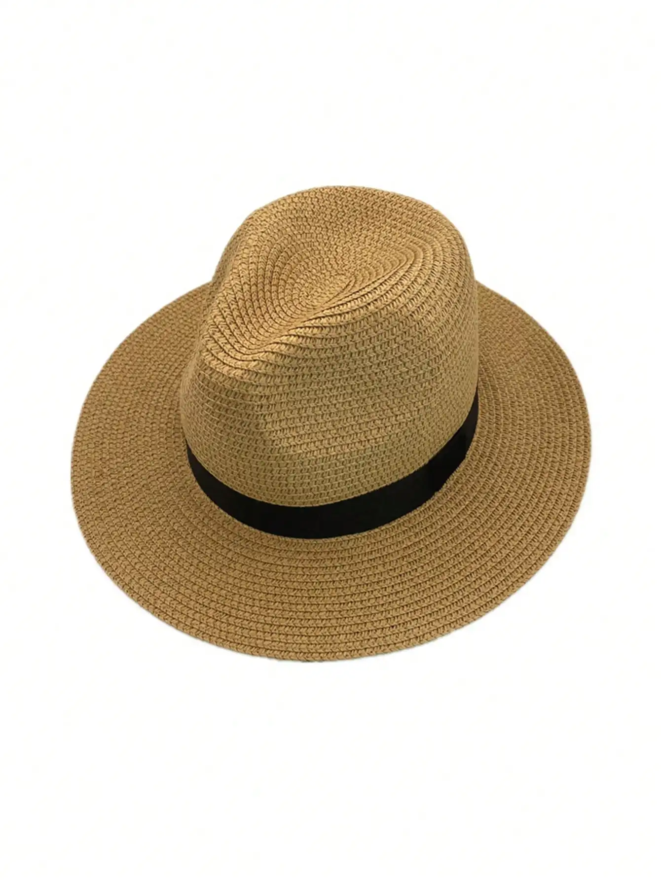 Women\'s Summer Panama Hats Wide Brim Straw Sun Hat Fashion UPF UV Protection Beach Hat Foldable adjusable Travel Fedoras Cap