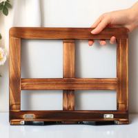 Wooden Bookshelf Reading Stand Book Holder For Tablet Music Stand Myopia Prevention Home Office Library Light Weight Portable