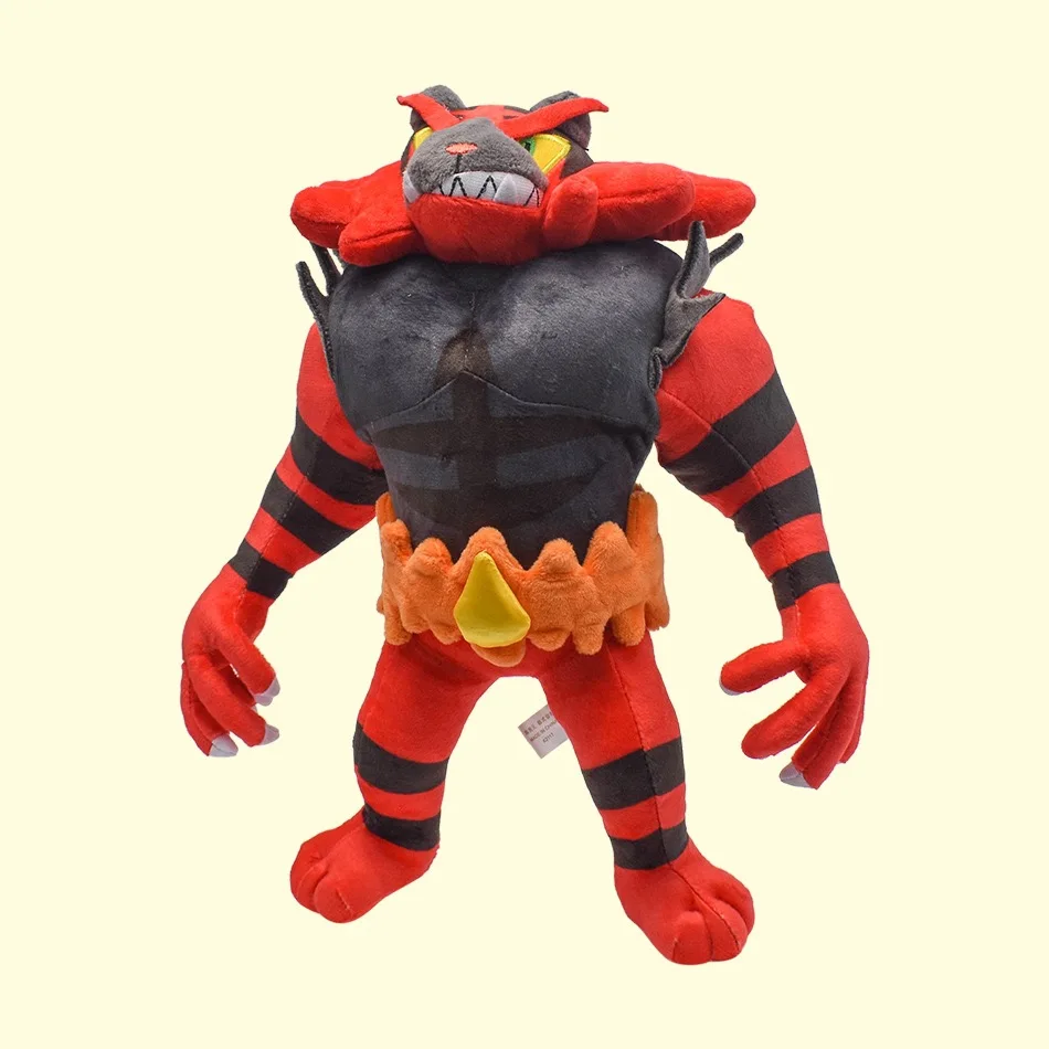 Alola Final Evolution Incineroar Plush - Ultimate Form of Litten Fire Tiger Pokémon Stuffed Doll, Big Cat Collectible Toy