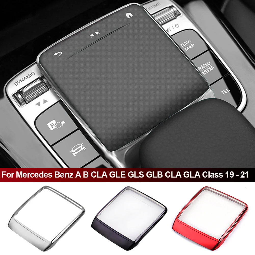 For Mercedes Benz A B CLA GLE GLS GLB Class W177 W247 C118 W167 TPU Center Control Mouse Screen Protector Cover Car Accessories