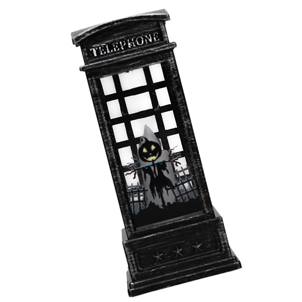 1 قطعة ضوء الرياح اليقطين ديكور الإبداعية الرجعية هالوين مصباح لسطح المكتب المنزل حفلة هالوين جو مصباح ضوء الزخرفية #5