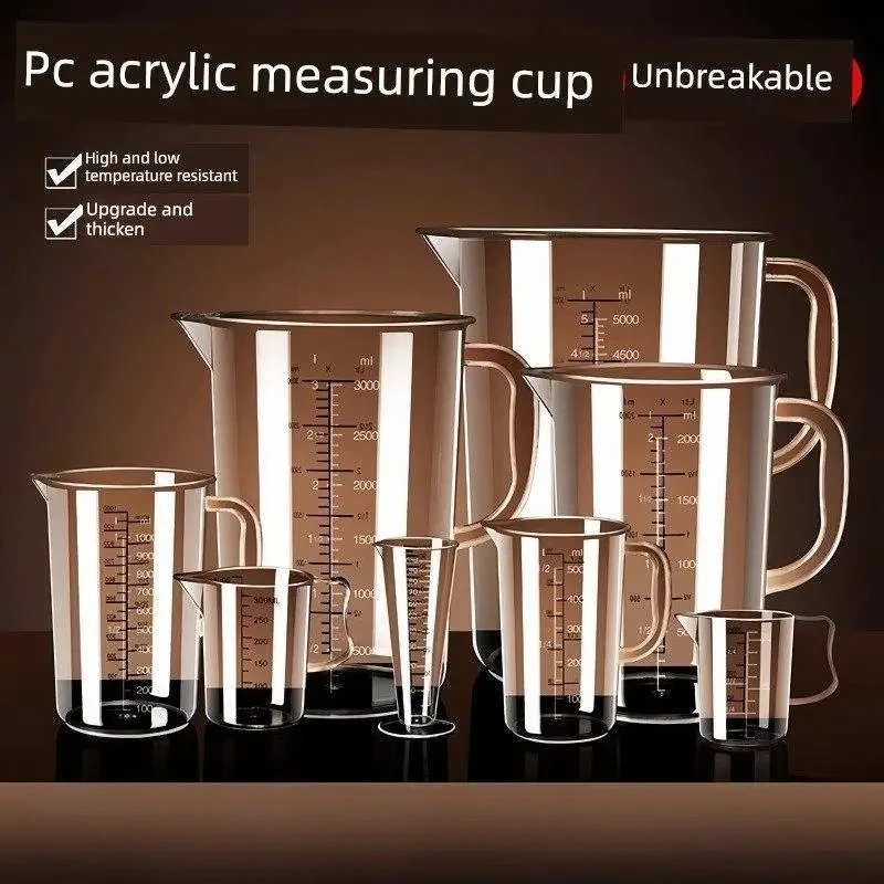 Large Capacity Acrylic Graduated Scale Measuring Cup Kitchen Baking Commercial Tea Shop Home Cooking Tool