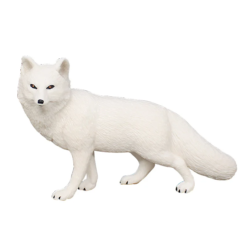 الثعلب الأحمر القطبي الثعلب ذو الأذنين الكبيرة عمل أرقام المحاكاة المعرفية لنماذج صغيرة من الحيوانات البرية زخرفة صغيرة الملحقات