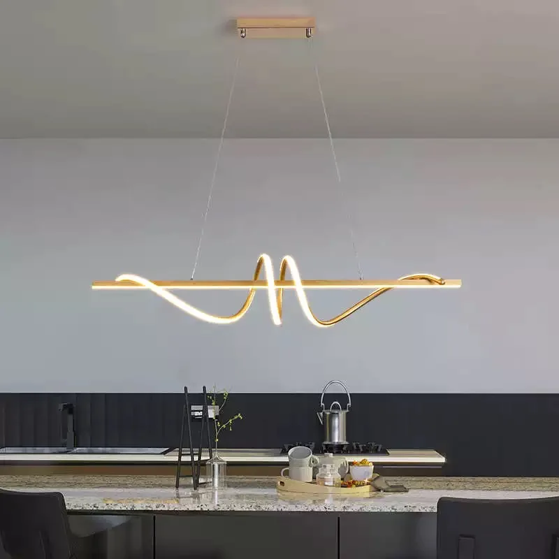 

Restaurant Lights Luxury Lamps Modern Simple Dining Table and Bar Nordic Very Simple Long Strip Creativity Study Hotel Hall