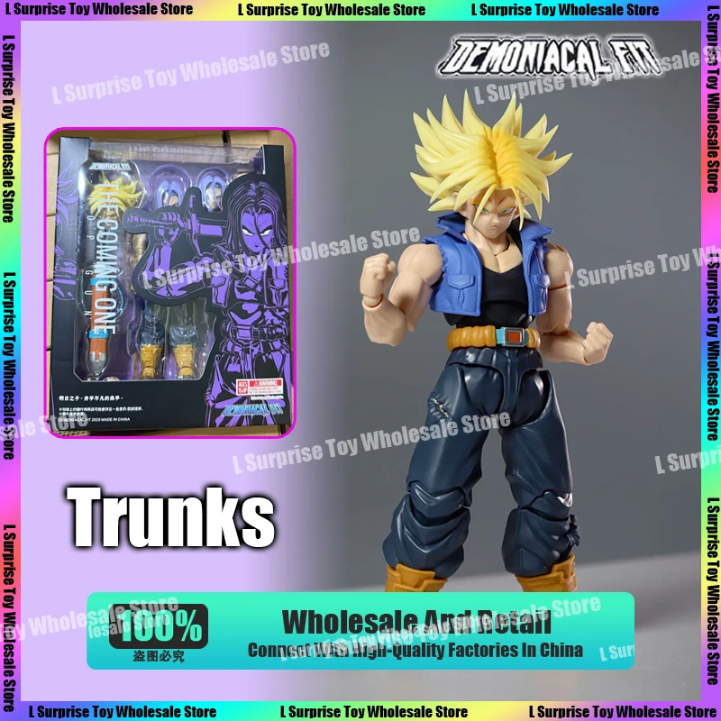 

Demoniacal Fit Dragon Ball Z SHF Super Saiyan Trunks Torankusu The Coming One Аниме Фигурки Модель Подарки Игрушки