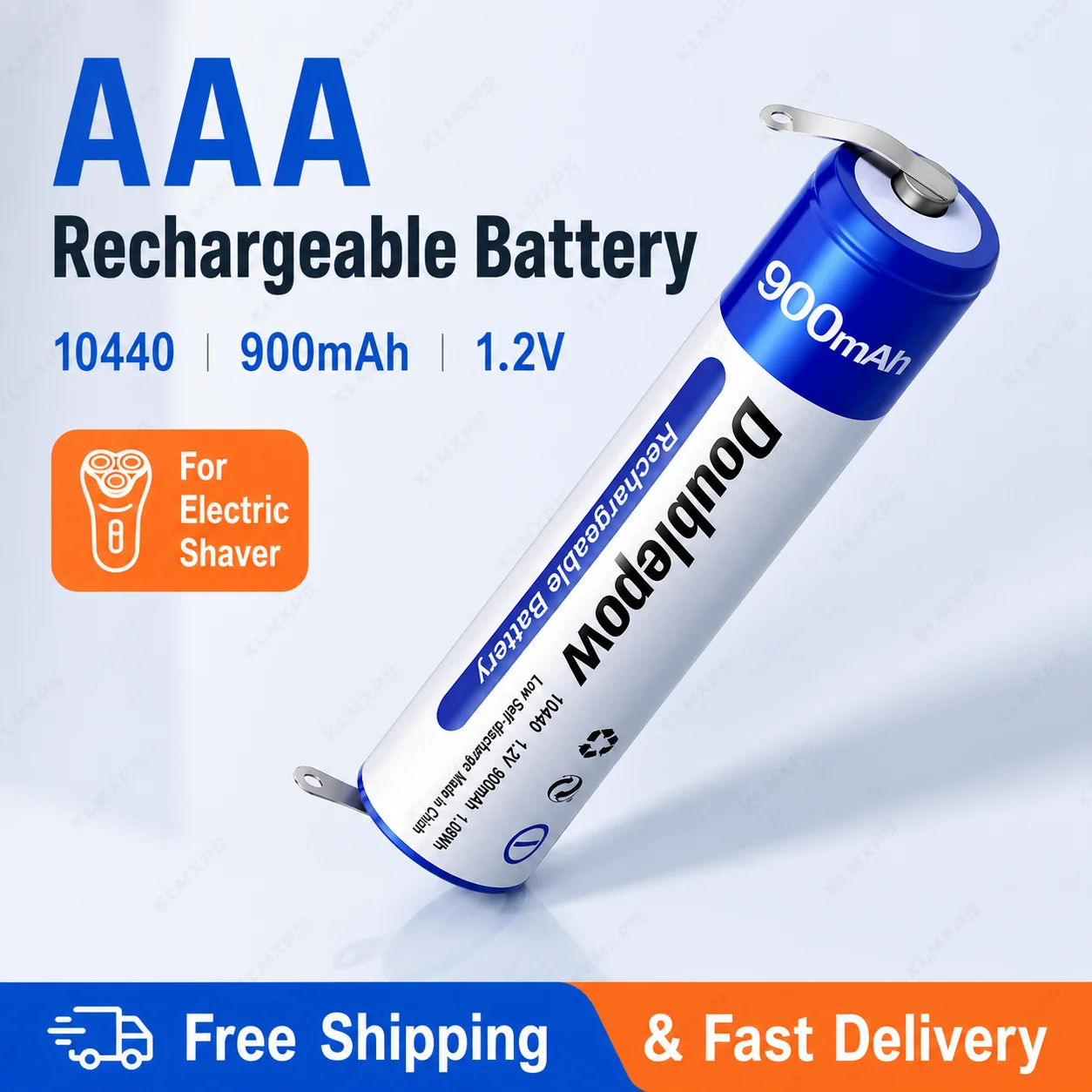 

AAA 10440 Rechargeable Battery 900mAh 1.2V Ni-MH High Capacity AAA Battery for Shaver Toys Remote Control