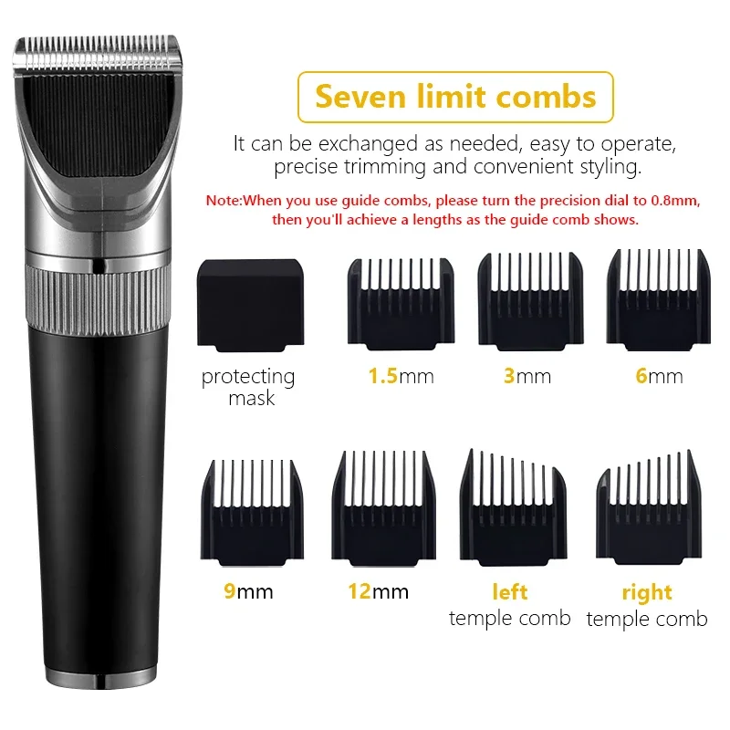Hair Clipper Trimmer ตัดผมเครื่องตัดผมเครื่องโกนหนวดไฟฟ้าสำหรับชายเคราโกนหนวดมีดโกนมีดโกน Trimmer
