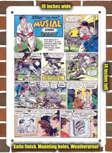 Metal Sign - 1952 Stan Musial for Wheaties- 10x14 inches