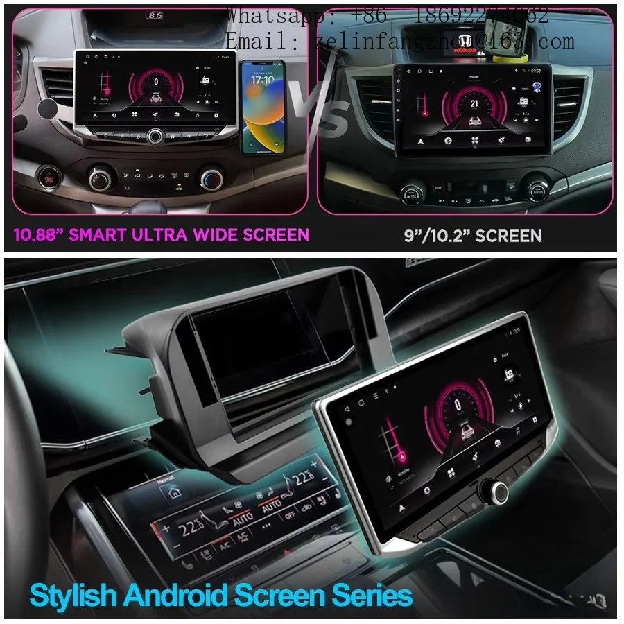 10.88 Inch QLED Android 13 Carplay Auto Video Player for VW MQB Polo Golf 7 MK7 VII Passat B8 GPS Multimedia Stereo