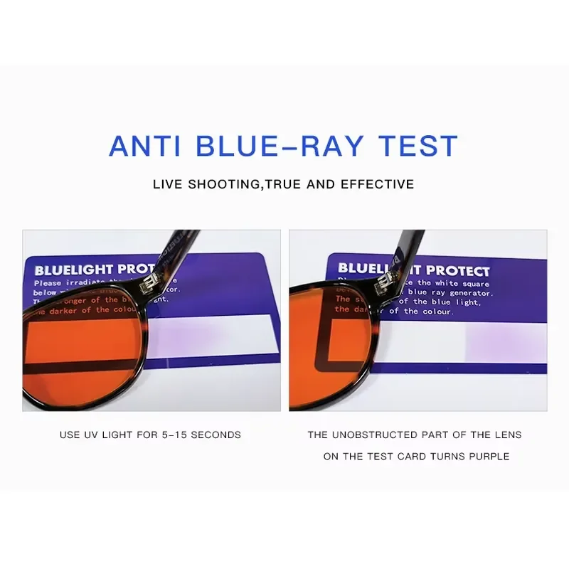 Wholesale Retro Amber Orange Lenses Acetate Anti-Blue Glasses Unisex Computer Glasses