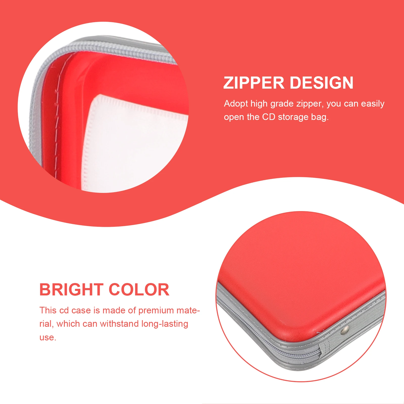 

Cd Storage Cases 80 Capacity Plastic Soft Material for Storage Lightweight Easy to Operate Cd Case