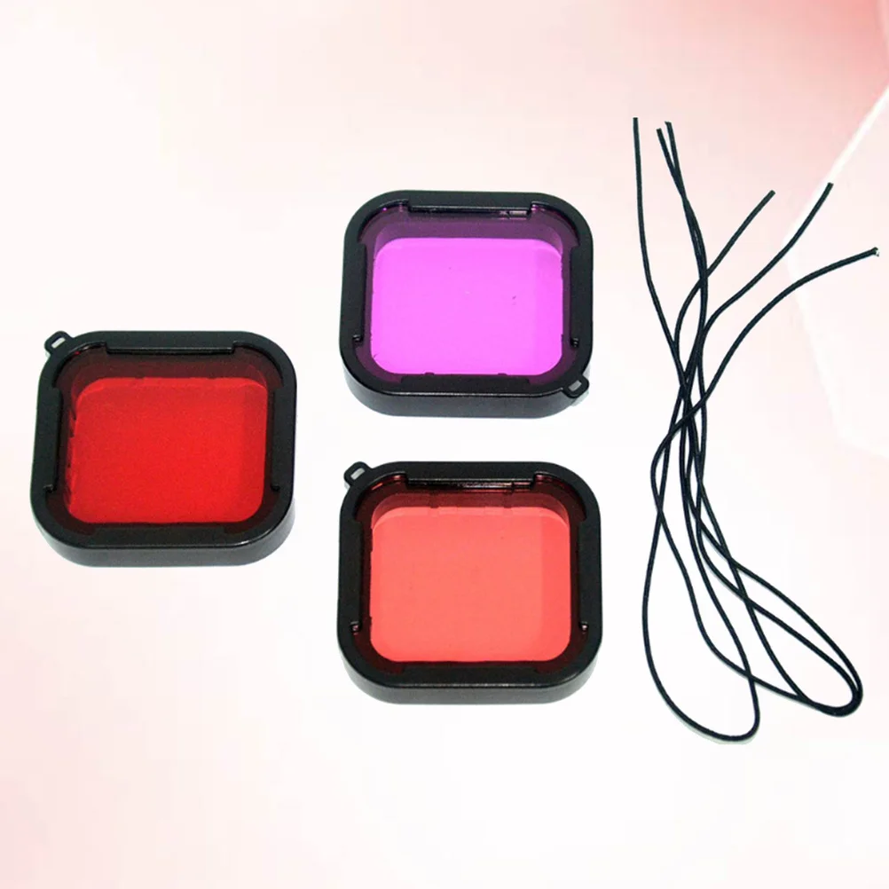 3pcs Waterproof Protective Filter Lens Cover For Underwater Diving Snorkeling Swimming Coating Tempered Glass Full