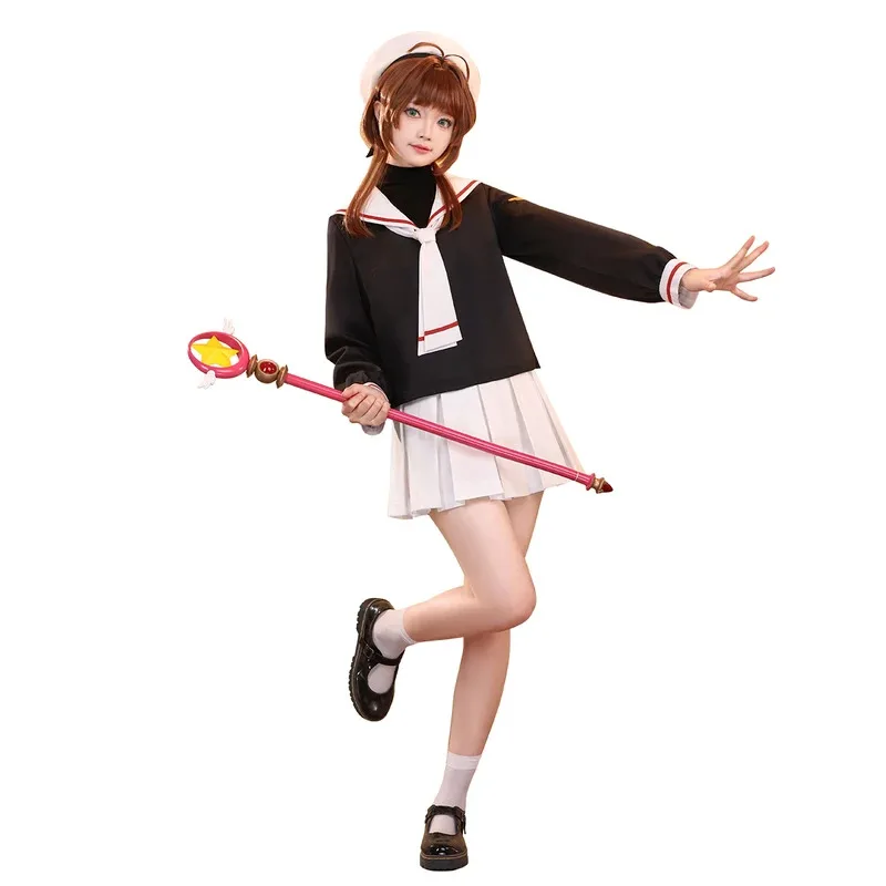 

Kinomoto Sakura Card Captor Косплей Костюм Хэллоуин Рождественский фестиваль Вечеринка Comic Con Аниме Игра