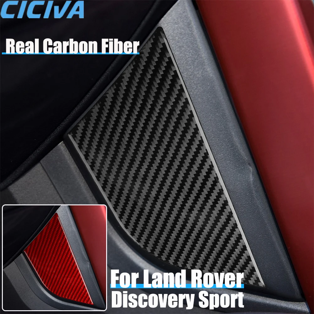 

Автомобильные аксессуары из углеродного волокна, накладка на боковую панель центральной консоли, мягкая наклейка для Land Rover Discovery Sport L550 2015-2019