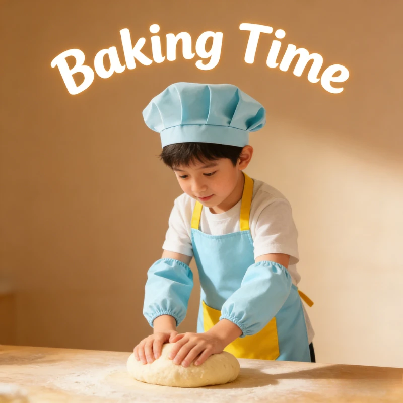 

Легкий и дышащий детский костюм повара с фартуком, водонепроницаемый, для рисования и творчества, для малышей