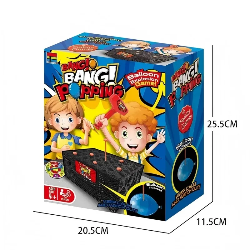 Fun Desktop Games Indoor Birthday Party Game Blast Box Bang Popping Balloon Explosion Versatile Toys board for children adults