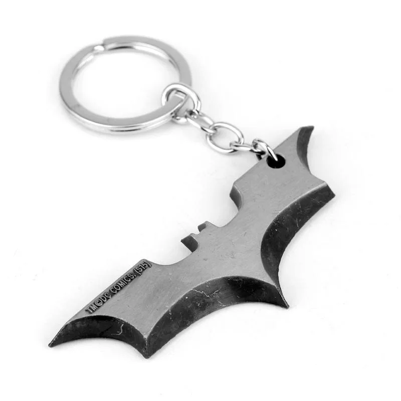 DC Batman Keychain Animal Batman Metal Badge Pendant Keyring Car Backpack Key Holder Trend Jewelry Accessories Gifts