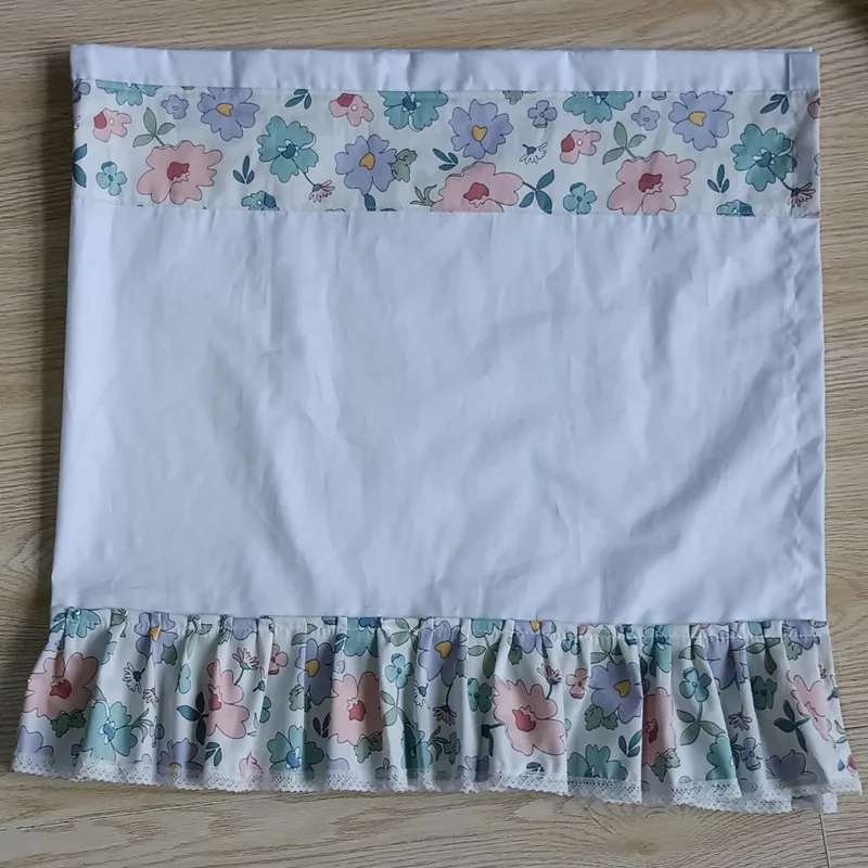 ستائر قصيرة على شكل زهور حلوة كورية لغرفة المعيشة ستائر نصف مرقعة بالزهور اليابانية للمطبخ # أ651 #5