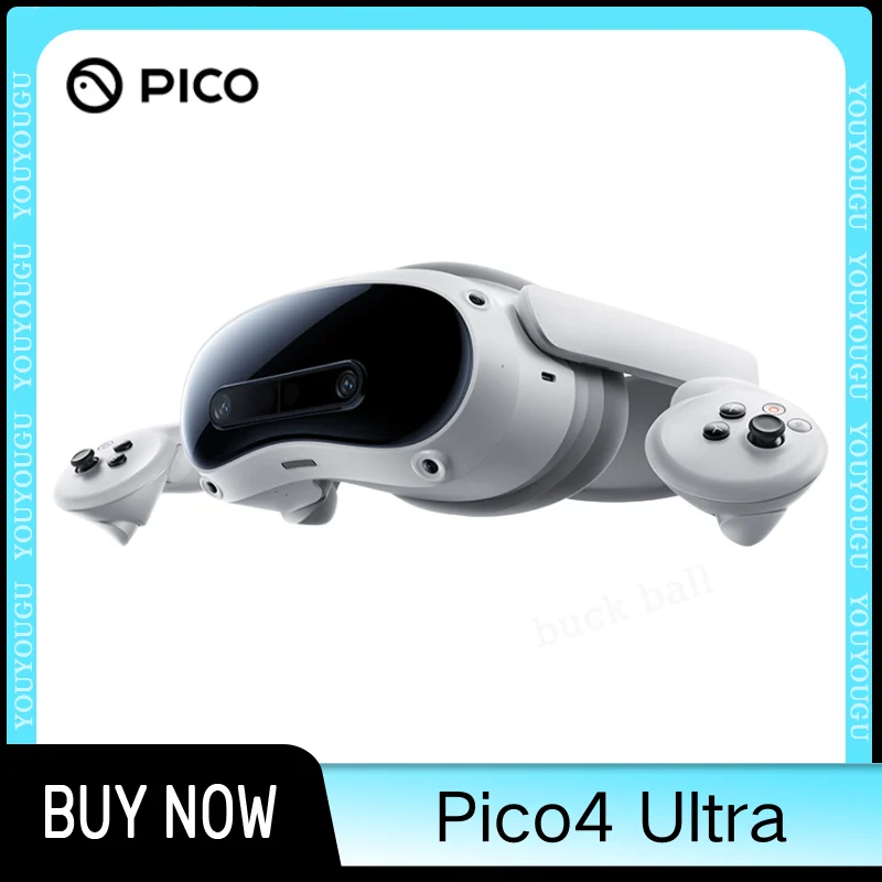 PICO 4 Ultra MR 3D Wireless VR Glasses 6DOF Virtual Reality 4K Display for Streaming Games Play VR Headset Advanced Custom